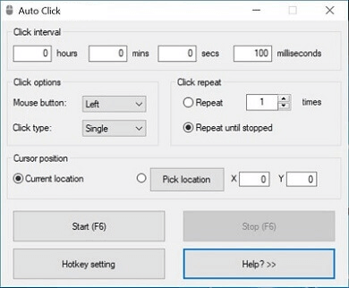 Auto Mouse Clicks - Allows you to automatically perform mouse clicks