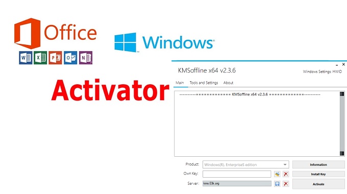 KMSOffline Download - Activate Windows and Office