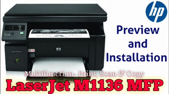 HP LaserJet M1136 Multifunction Printer Drivers
